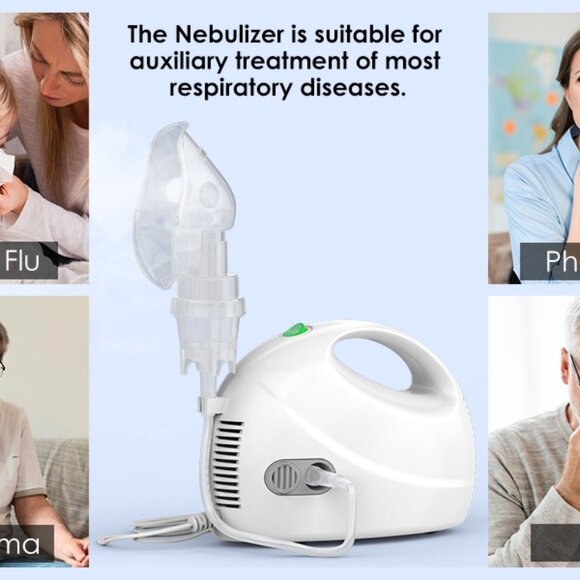 Portable VITA-Mist Nebulizer Air Compressor Machine for Kids & Adults Latex Free - Picture 6 of 10